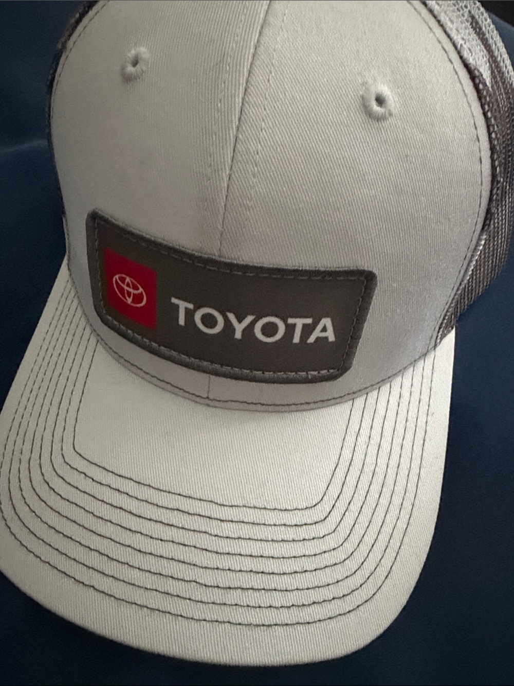 Toyota Logo Trucker Hat in White